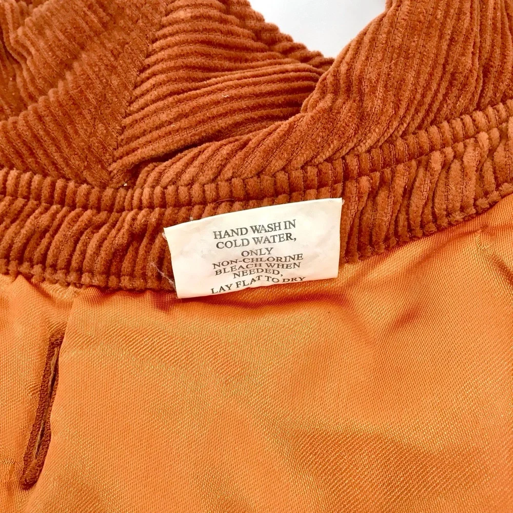 Woolrich Corduroy Dog Sweater Jacket Vest Size Large